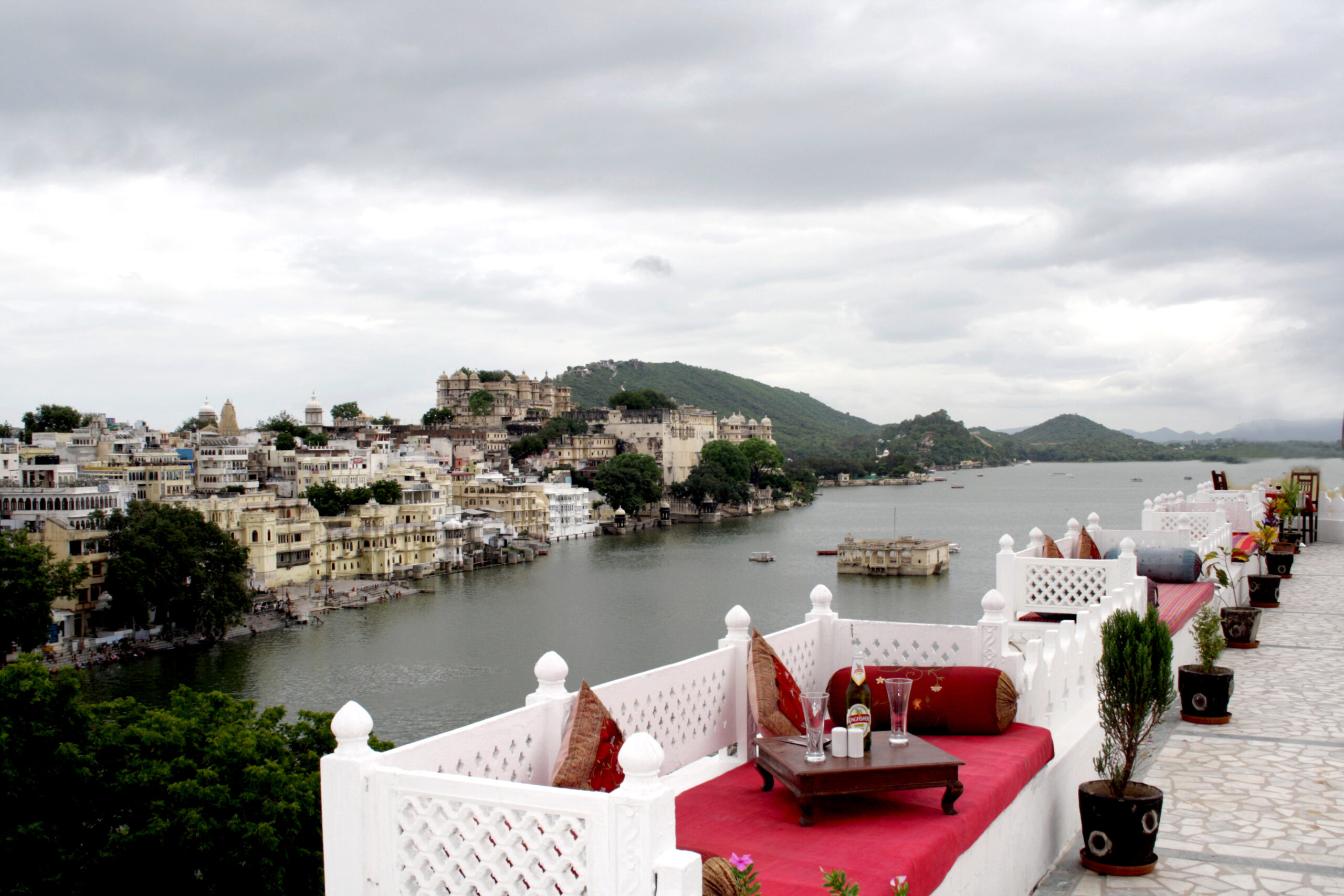 Modern hotel lounge area with comfortable seating